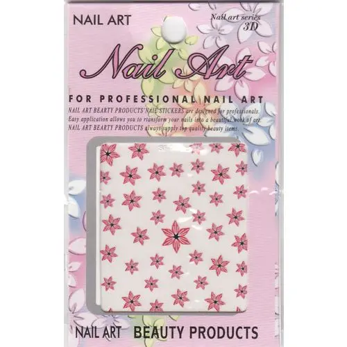 Samolepka 3D, kvety - špicaté lupene