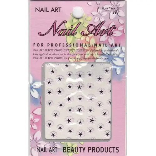 Kvietok - 3D nálepky, svetloružové