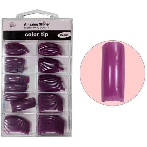 Purple Pearl, 100ks - farebné umelé nechty, č.1 - 10