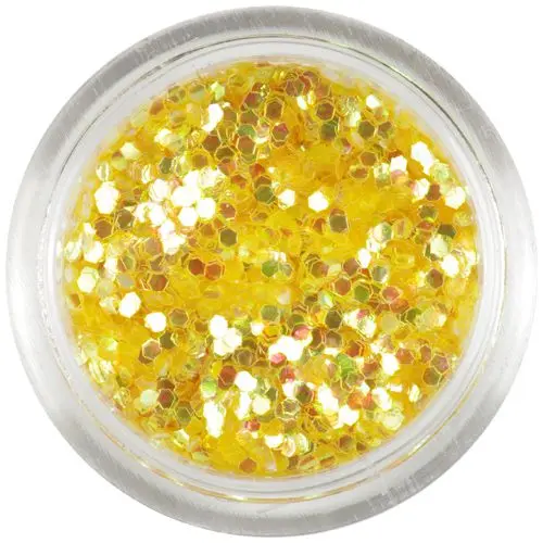 1mm flitre - medovo zlaté šesťhrany