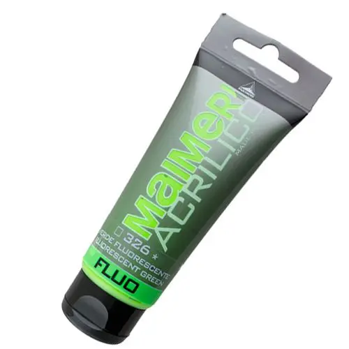 Akrylové farby Polycolor – FLUO - Fluorescent Green 75ml