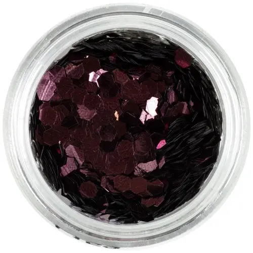 Ružovohnedé šesťhrany - 3mm