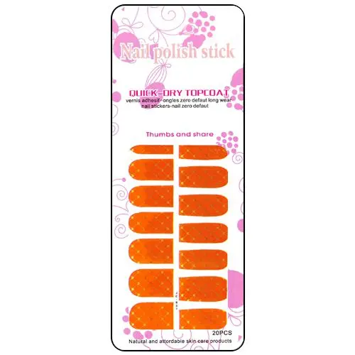 Nálepky na nechty v červenej farbe so zlatou potlačou