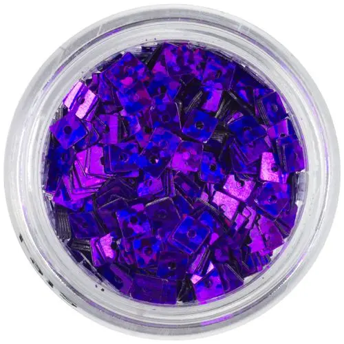 Tmavofialový štvorček s dierkou