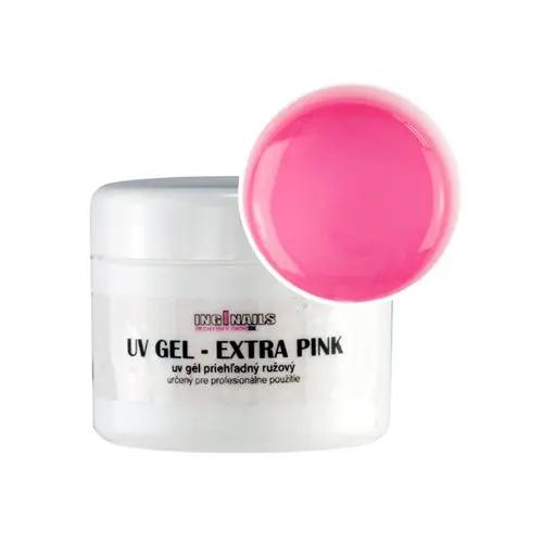 UV gél Inginails - Extra Pink, jednofázový priehľadný, 25g