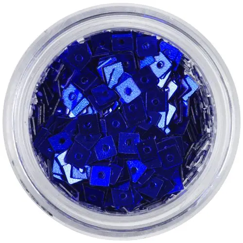 Tmavomodrý štvorček s dierkou