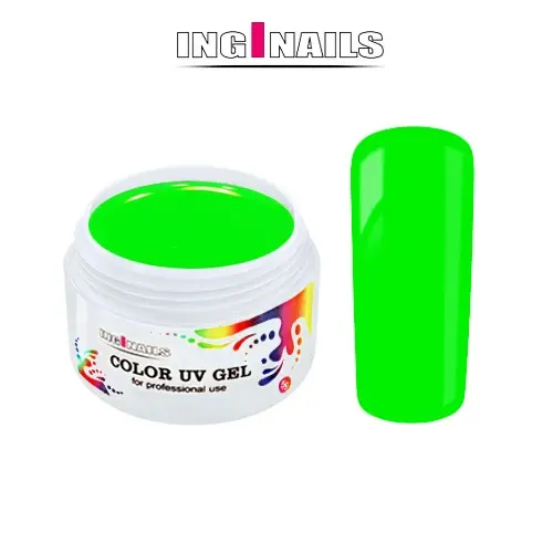 UV Gél, farebný Inginails - Neon Green 5g