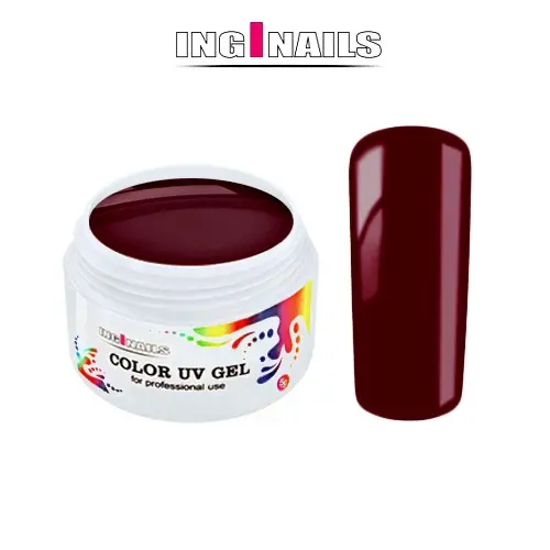 Farebný UV gél Inginails 5g - Dark Cherry