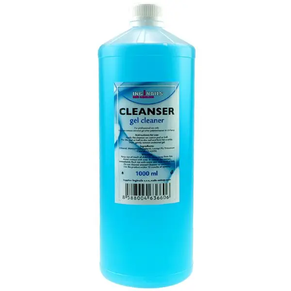 Čistič gélu Inginails 1000ml - Cleanser, modrý