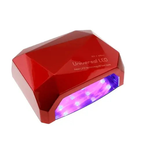 Červená LED lampa na nechty - 66W