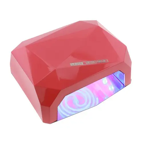 Kombinovaná LED + CCFL 36W UV lampa na nechty - ružová