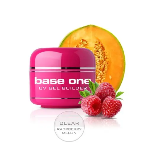 UV stavebný gél na nechty Silcare Base One Gel – Clear Raspberry Melon, 15g