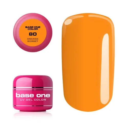 UV Gel na nechty Silcare Base One Color - Orange Sorbet 80, 5g