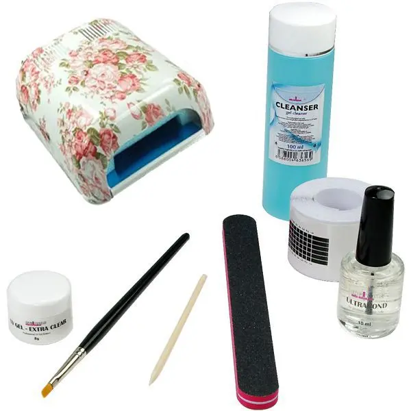 1-fázový UV gel systém - sada BASIC, 36W kvietkovaná UV lampa