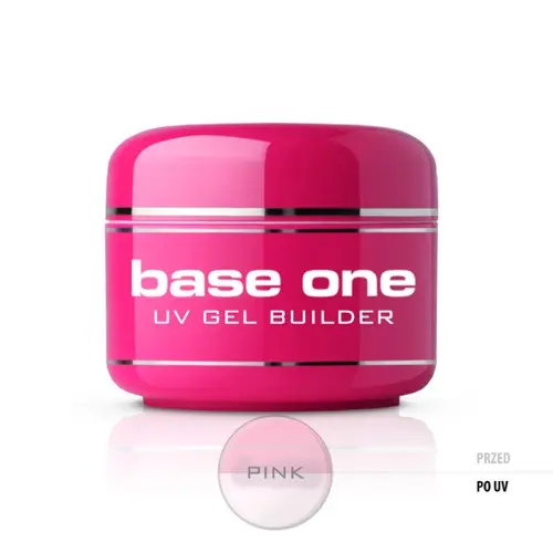 UV stavebný gél na nechty Silcare Base One Gel – Pink, 15g