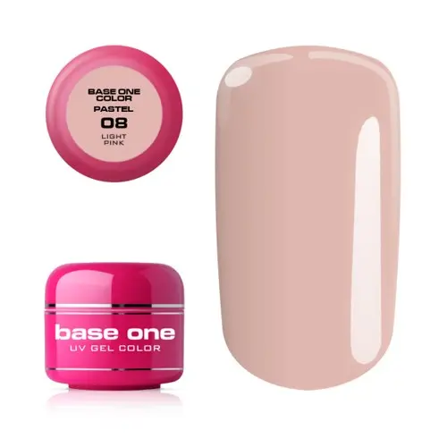 UV Gel na nechty Silcare Base One Pastel - Light Pink 08, 5g