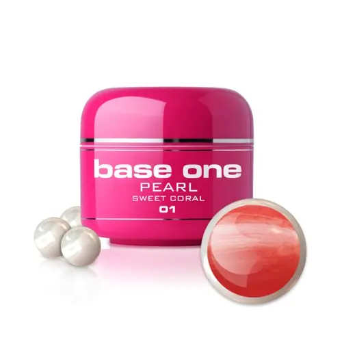 UV Gel na nechty Silcare Base One Pearl - Sweet Coral 01, 5g