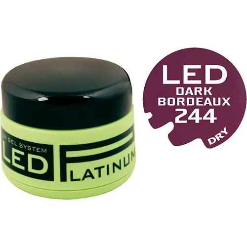 LED UV farebný gél - 244 Dark Bordeaux, 9g 