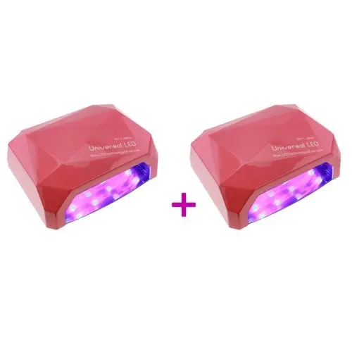 2 x Ružová LED lampa na nechty - 66W