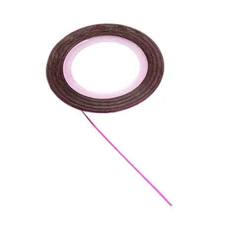 Ozdobná páska na Nail Art – ružovofialová s kruhovými odleskami