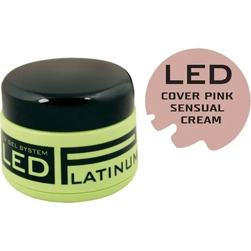 COVER PINK - kamuflážny LED modelovací gél na nechty - SENSUAL CREAM PINK, 40g