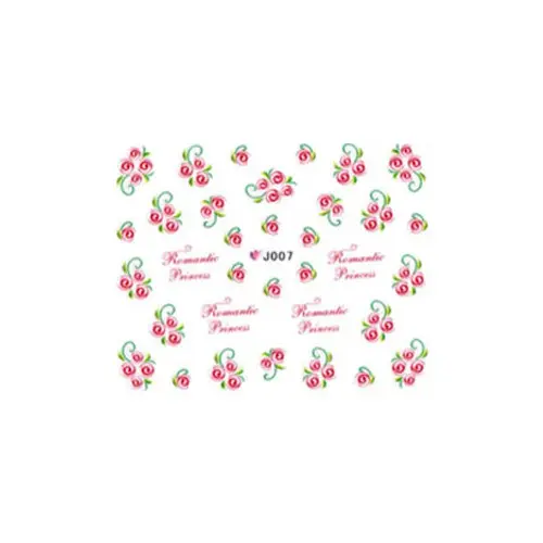 Vodolepky s motívom červených ruží - J007