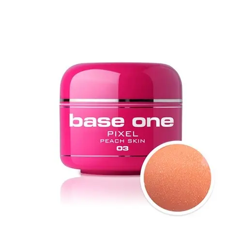 UV Gel na nechty Silcare Base One Pixel – Peach Skin 03, 5g