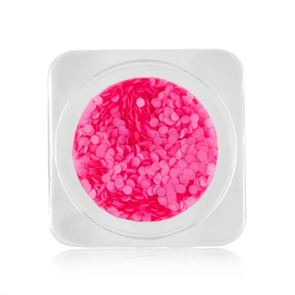 Ozdoby na nechty – kolieska 1mm - tmavoružové