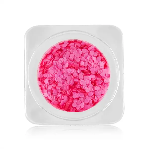 Ozdoby na nechty – kolieska 1mm - neónovoružové