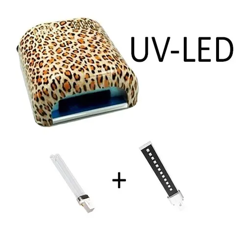 Kombinovaná LED UV lampa na gélové nechty so zvieracím vzorom – 36W