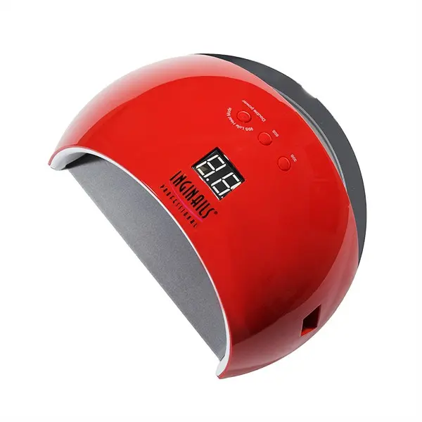 Kombinovaná LED UV lampa na gélové nechty Inginails Professional, červená - 48W