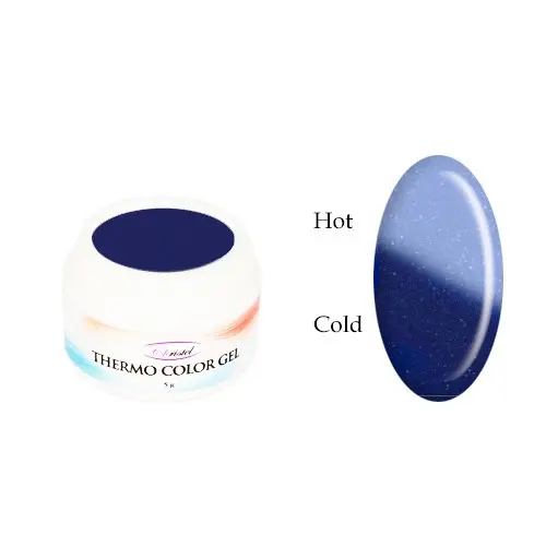 Thermo farebný gél - GLITTER BLUE/LIGHT BLUE, 5g