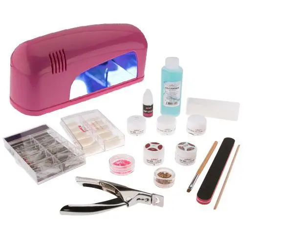 Sada na nechty Basic - 2. fázový systém s 1 žiarivkovou ružovou lampou