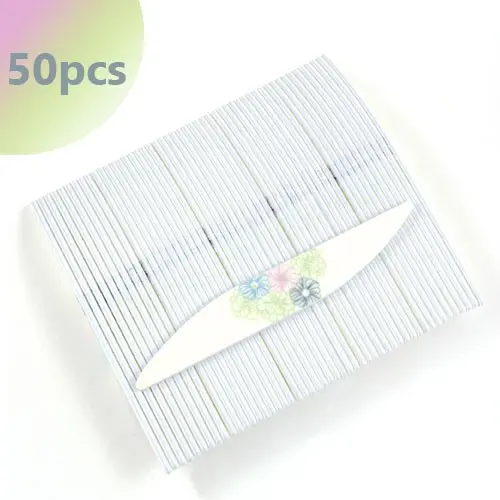 50ks - Inginails Professionálny pilník na nechty - vlnový s kvetmi 80/80