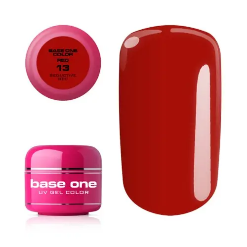 UV Gel na nechty Silcare Base One Color RED - Seductive Red 13, 5g