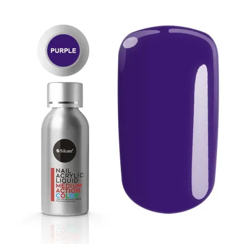 Silcare Nail Akrylic Liquid – Purple, 50ml