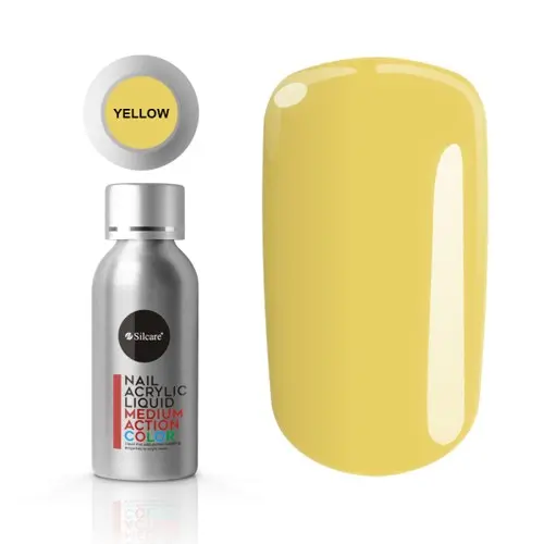 Silcare Nail Akrylic Liquid – Yellow, 50ml