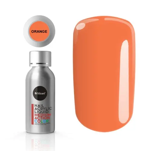 Silcare Nail Akrylic Liquid – Orange, 50ml