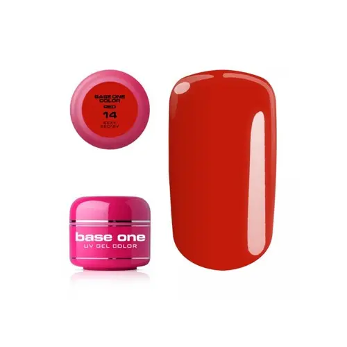 UV Gel na nechty Silcare Base One Color RED - Sexy Red´sy 14, 5g