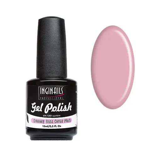 UV Gél lak Inginails Professional - Gummy Base Cover Pink 15ml