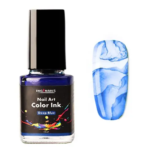 Nail art color Ink 12ml - Deep Blue