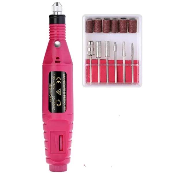 Brúska na gélové nechty - tmavoružová