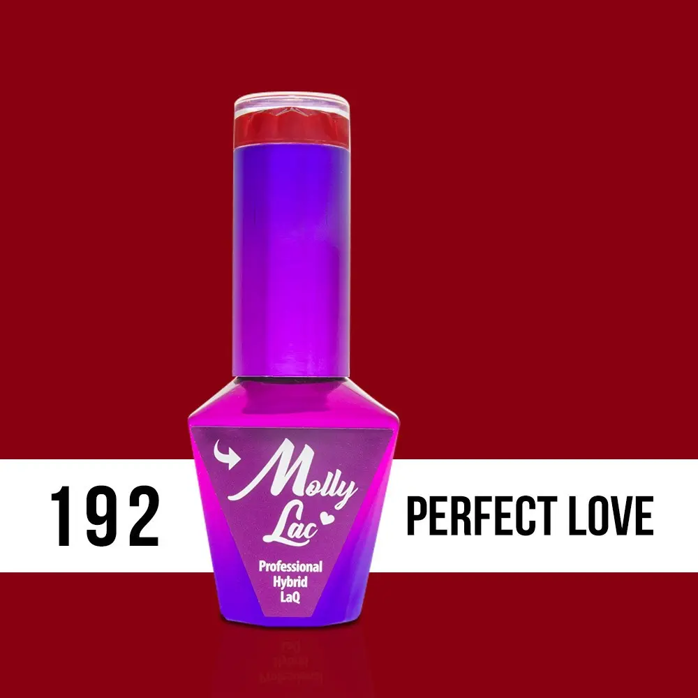 MOLLY LAC UV/LED gél lak Hearts and Kisses - Perfect Love 192, 10ml