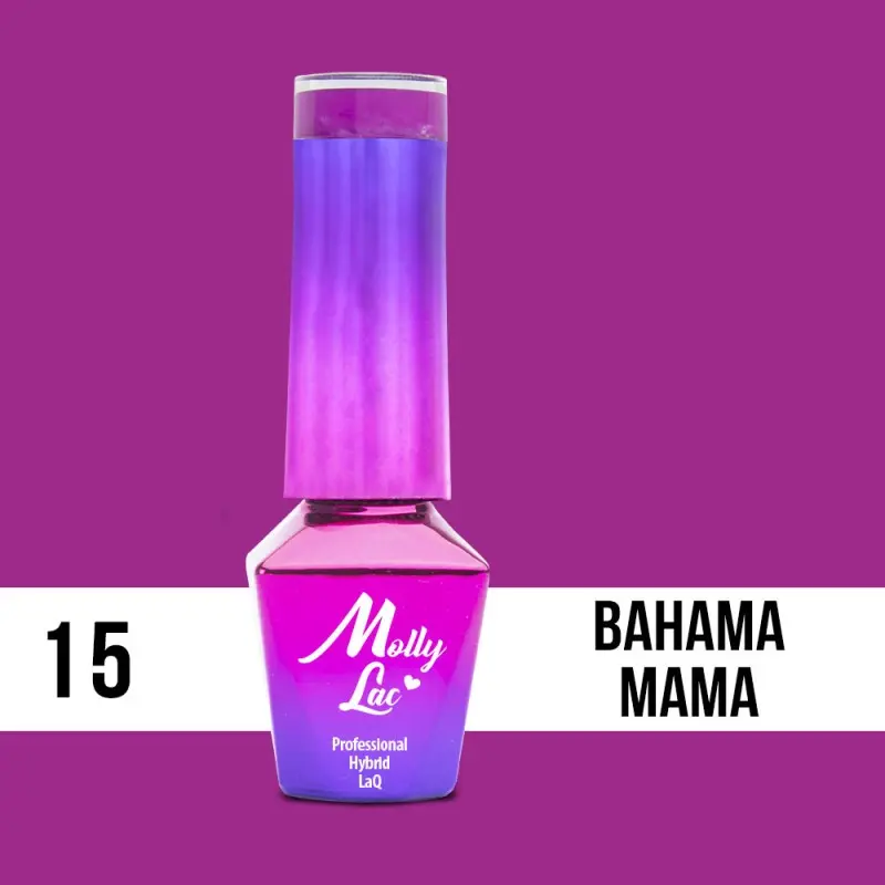 MOLLY LAC UV/LED gél lak Cocktails and Drinks - Bahama Mama 15, 5ml