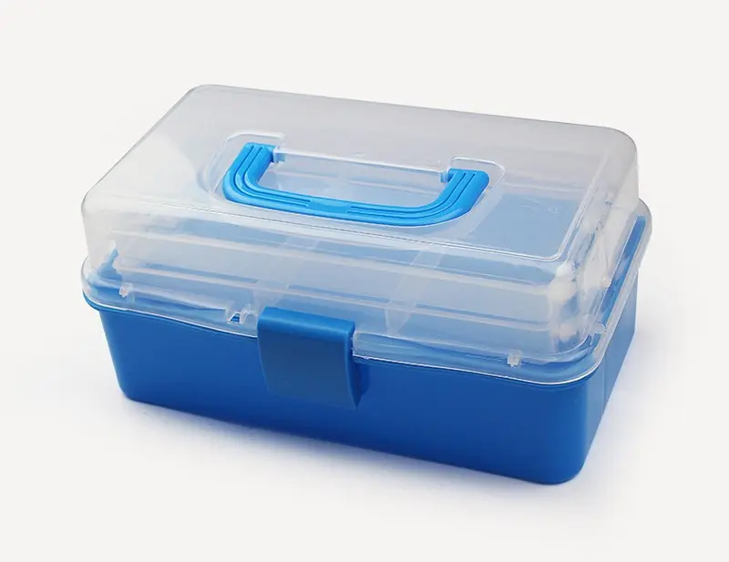 Modrý úložný box - malý