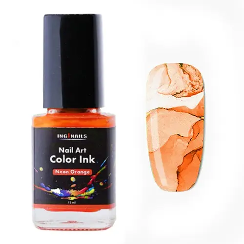 Nail art color Ink 12ml - Neon Orange