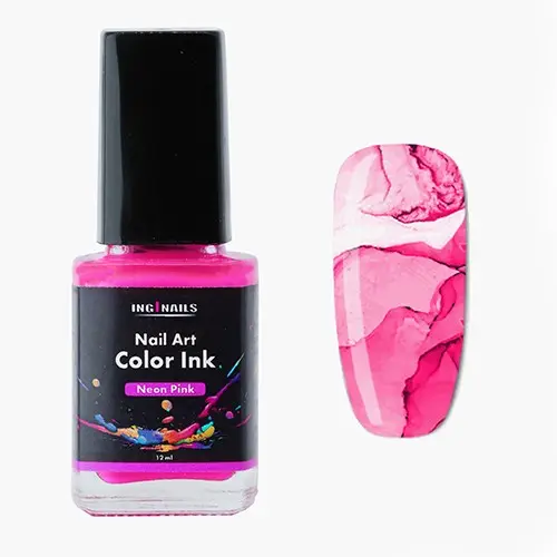 Nail art color Ink 12ml - Neon Pink