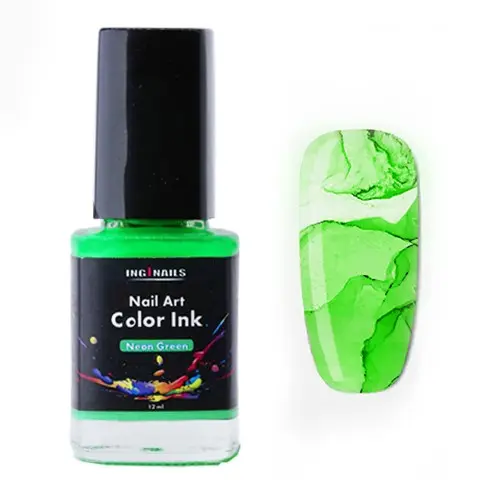 Nail art color Ink 12ml - Neon Green