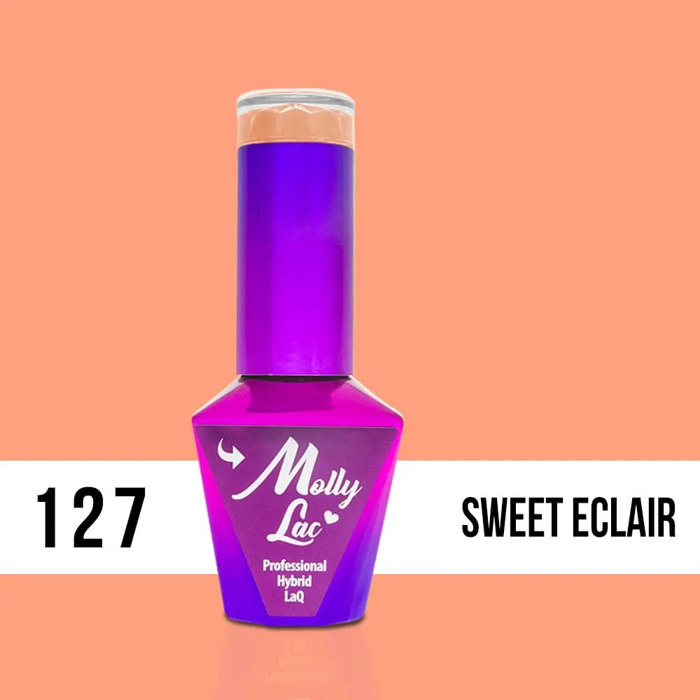 MOLLY LAC UV/LED gél lak Yoghurt - Sweet Eclair 127, 10ml