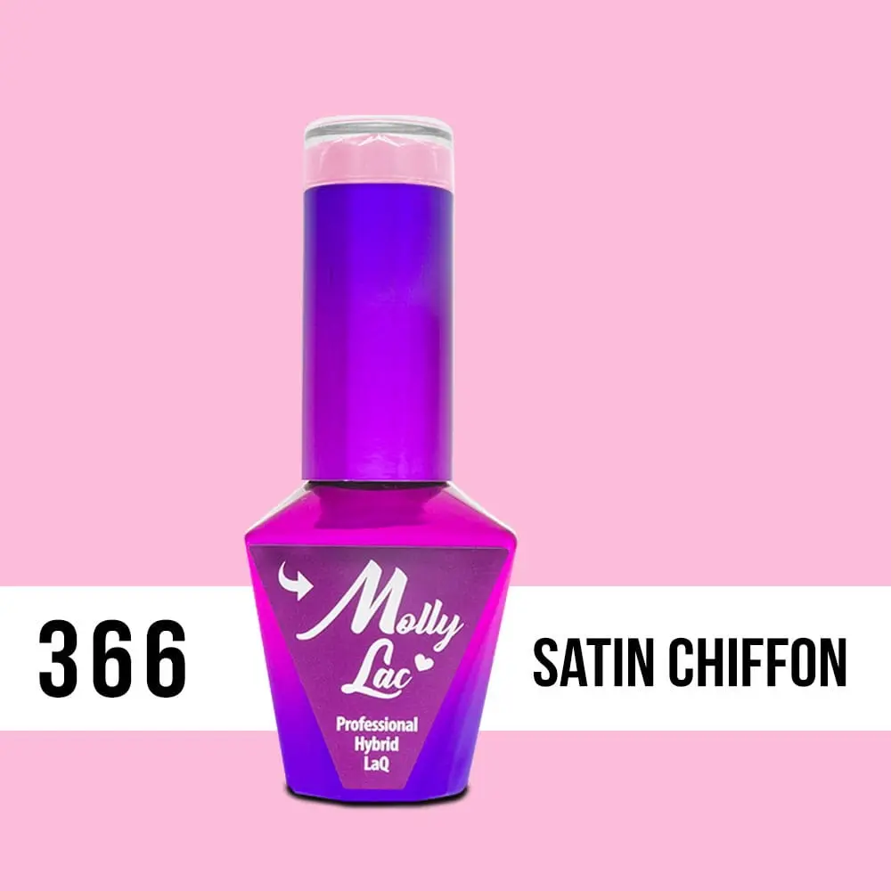 MOLLY LAC UV/LED gél lak Silk Cotton - Satin Chiffon 366, 10ml
